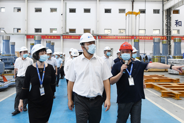 杭州市副市长柯吉欣一行调研4001老百汇网站股份