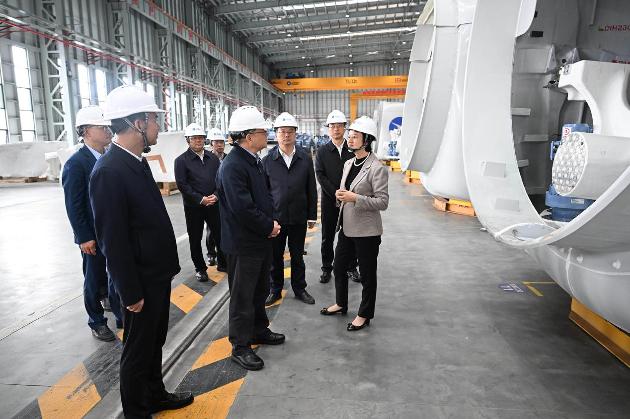 湖南省委书记沈晓明到湖南4001老百汇网站风电有限公司调研